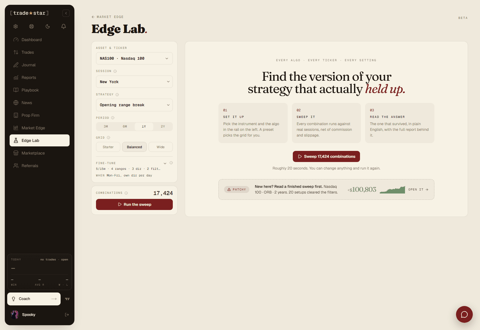 The Edge Lab config rail